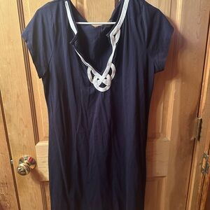 Lilly Pulitzer Blue Cap Sleeve Tunic Top